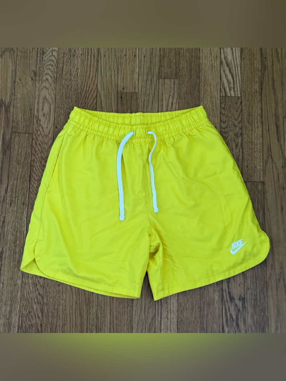 Nike Yellow Mesh Athletic Shorts with White Tag size SMALL